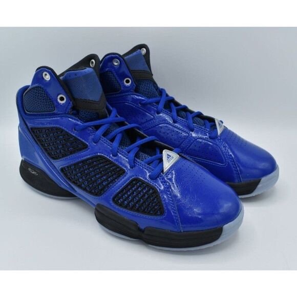 Adidas Mens Sz 11 AdiZero Rose 1.5 Restomod Royal Blue Black Basketball Sneakers main image 7